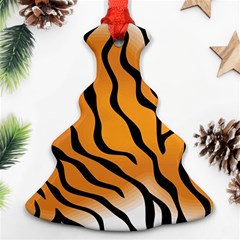 Tiger Skin Pattern Ornament (christmas Tree) 