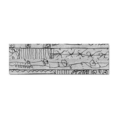 Black And White Hand Drawn Doodles Abstract Pattern Bk Sticker (bumper) by dflcprintsclothing