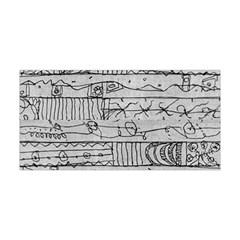 Black And White Hand Drawn Doodles Abstract Pattern Bk Yoga Headband by dflcprintsclothing