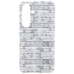 Black And White Hand Drawn Doodles Abstract Pattern Bk Samsung Galaxy S24 6 2 Inch Black Tpu Uv Case by dflcprintsclothing