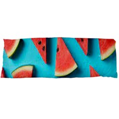 Watermelon Blue Background Body Pillow Case Dakimakura (two Sides) by Azkajaya