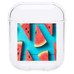 Watermelon Blue Background Hard Pc Airpods 1/2 Case by Azkajaya