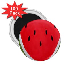 Watermelon Pillow Fluffy 2 25  Magnets (100 Pack)  by Azkajaya