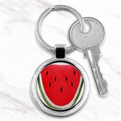 Watermelon Pillow Fluffy Key Chain (round) by Azkajaya