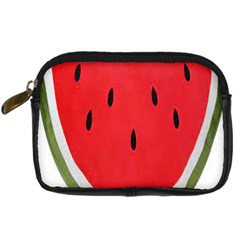 Watermelon Pillow Fluffy Digital Camera Leather Case by Azkajaya