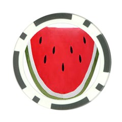 Watermelon Pillow Fluffy Poker Chip Card Guard (10 Pack) by Azkajaya