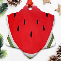 Watermelon Pillow Fluffy Ornament (snowflake)