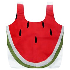 Watermelon Pillow Fluffy Full Print Recycle Bag (xl) by Azkajaya