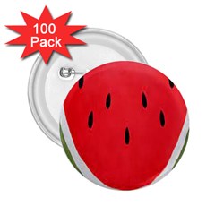 Watermelon Pillow Fluffy 2 25  Buttons (100 Pack)  by Azkajaya