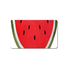 Watermelon Pillow Fluffy Magnet (name Card) by Azkajaya