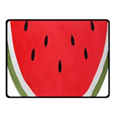 Watermelon Pillow Fluffy Fleece Blanket (small) by Azkajaya