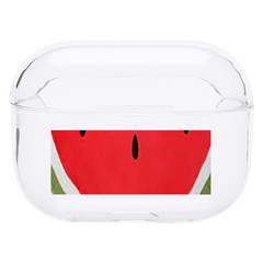 Watermelon Pillow Fluffy Hard Pc Airpods Pro Case by Azkajaya