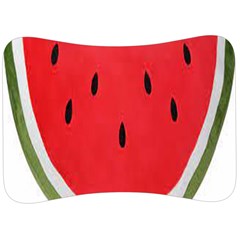 Watermelon Pillow Fluffy Velour Seat Head Rest Cushion by Azkajaya