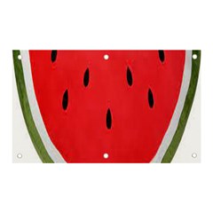 Watermelon Pillow Fluffy Banner And Sign 5  X 3  by Azkajaya