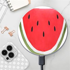 Watermelon Pillow Fluffy Wireless Fast Charger(white) by Azkajaya