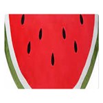 Watermelon Pillow Fluffy Premium Plush Fleece Blanket (Large) 80 x60  Blanket Front