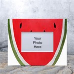 Watermelon Pillow Fluffy White Tabletop Photo Frame 4 x6  Front