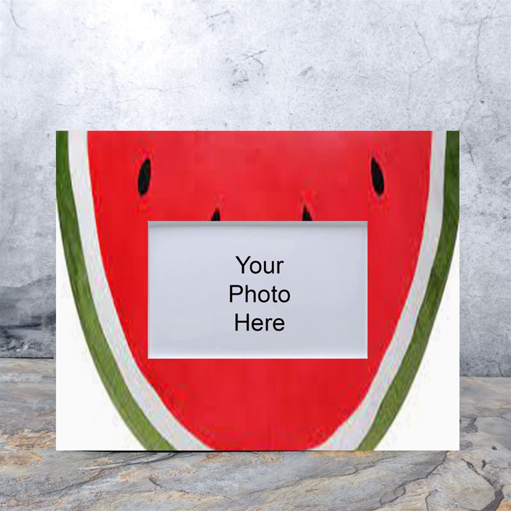 Watermelon Pillow Fluffy White Tabletop Photo Frame 4 x6 