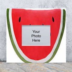 Watermelon Pillow Fluffy White Wall Photo Frame 5  X 7  by Azkajaya