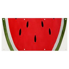 Watermelon Pillow Fluffy Banner And Sign 8  X 4  by Azkajaya