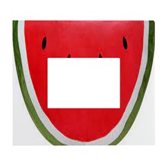 Watermelon Pillow Fluffy White Wall Photo Frame 5  X 7  by Azkajaya