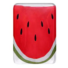 Watermelon Pillow Fluffy Rectangular Glass Fridge Magnet (4 Pack) by Azkajaya