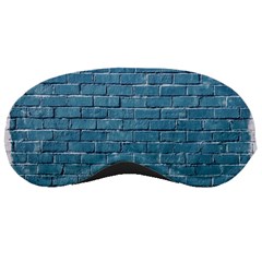 White And Blue Brick Wall Sleep Mask