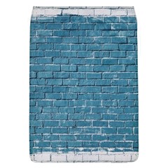 White And Blue Brick Wall Removable Flap Cover (l) by Azkajaya