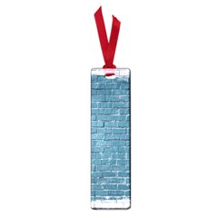 White And Blue Brick Wall Small Book Marks by Azkajaya