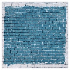 White And Blue Brick Wall Lightweight Scarf  by Azkajaya