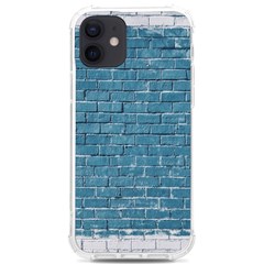 White And Blue Brick Wall Iphone 12/12 Pro Tpu Uv Print Case by Azkajaya