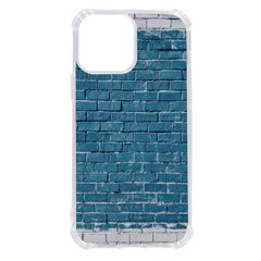 White And Blue Brick Wall Iphone 13 Pro Max Tpu Uv Print Case