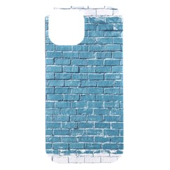 White And Blue Brick Wall Iphone 15 Plus Black Uv Print Pc Hardshell Case by Azkajaya