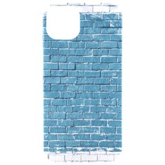 White And Blue Brick Wall Iphone 15 Pro Black Uv Print Pc Hardshell Case