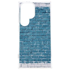 White And Blue Brick Wall Samsung Galaxy S24 Plus 6 7 Inch Tpu Uv Case by Azkajaya