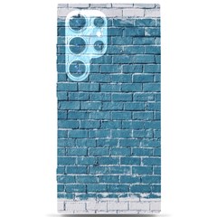 White And Blue Brick Wall Samsung Galaxy S24 Ultra 6 9 Inch Black Tpu Uv Case