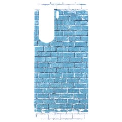 White And Blue Brick Wall Samsung Galaxy S24 Plus 6 7 Inch Black Tpu Uv Case by Azkajaya