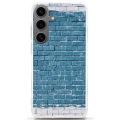 White And Blue Brick Wall Samsung Galaxy S24 Ultra 6 9 Inch Tpu Uv Case