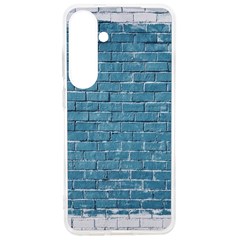 White And Blue Brick Wall Samsung Galaxy S24 Ultra 6 9 Inch Tpu Uv Case by Azkajaya