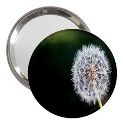 White Flower 3  Handbag Mirrors by Azkajaya