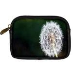 White Flower Digital Camera Leather Case Front