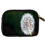 White Flower Digital Camera Leather Case Back