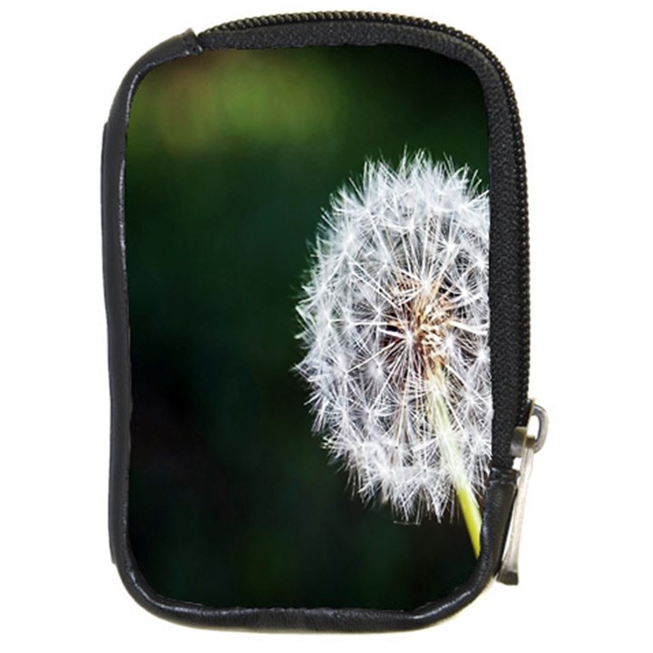 White Flower Compact Camera Leather Case