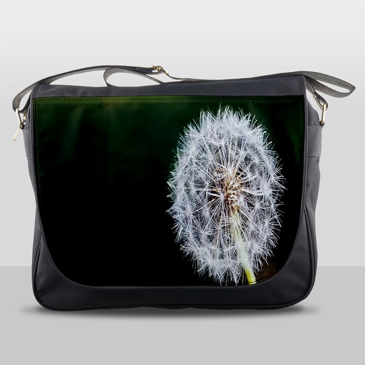 White Flower Messenger Bag