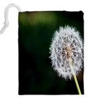 White Flower Drawstring Pouch (4XL) Back