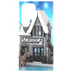 Winter Village Snow Brick Buildings Samsung Galaxy S24 Ultra 6 9 Inch Black Tpu Uv Case by Azkajaya