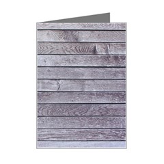 Wood Wooden Wall Wooden Boards Wall Boards Wall Mini Greeting Card by Azkajaya