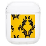 Yellow Regal Filagree Pattern Soft TPU AirPods 1/2 Case Front