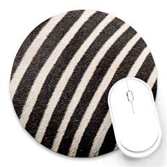 Yellow Regal Filagree Pattern Round Mousepad by Azkajaya