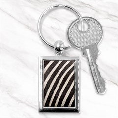 Yellow Regal Filagree Pattern Key Chain (rectangle) by Azkajaya